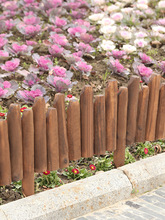 碳化防腐木庭院花园插地木栅栏篱笆木质围栏实木户外花坛装饰护栏