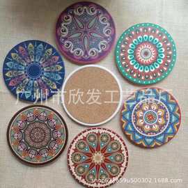 厂家定制软木杯垫 陶瓷杯垫吸水杯垫 汽车垫 中纤板杯垫 软木锅垫