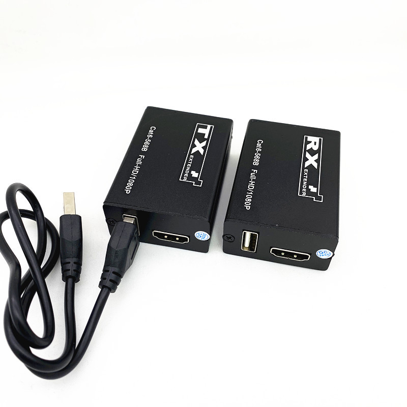 Kvm Hdmi Extender 30 M 20M Hdmi to Rj45 Network Cable to Hd Monitoring Dedicated Usb Mouse