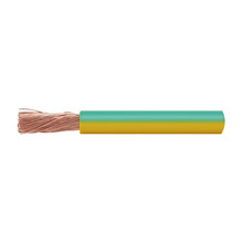 ECHU/易初 接地单芯电缆 软线RV 黄绿色