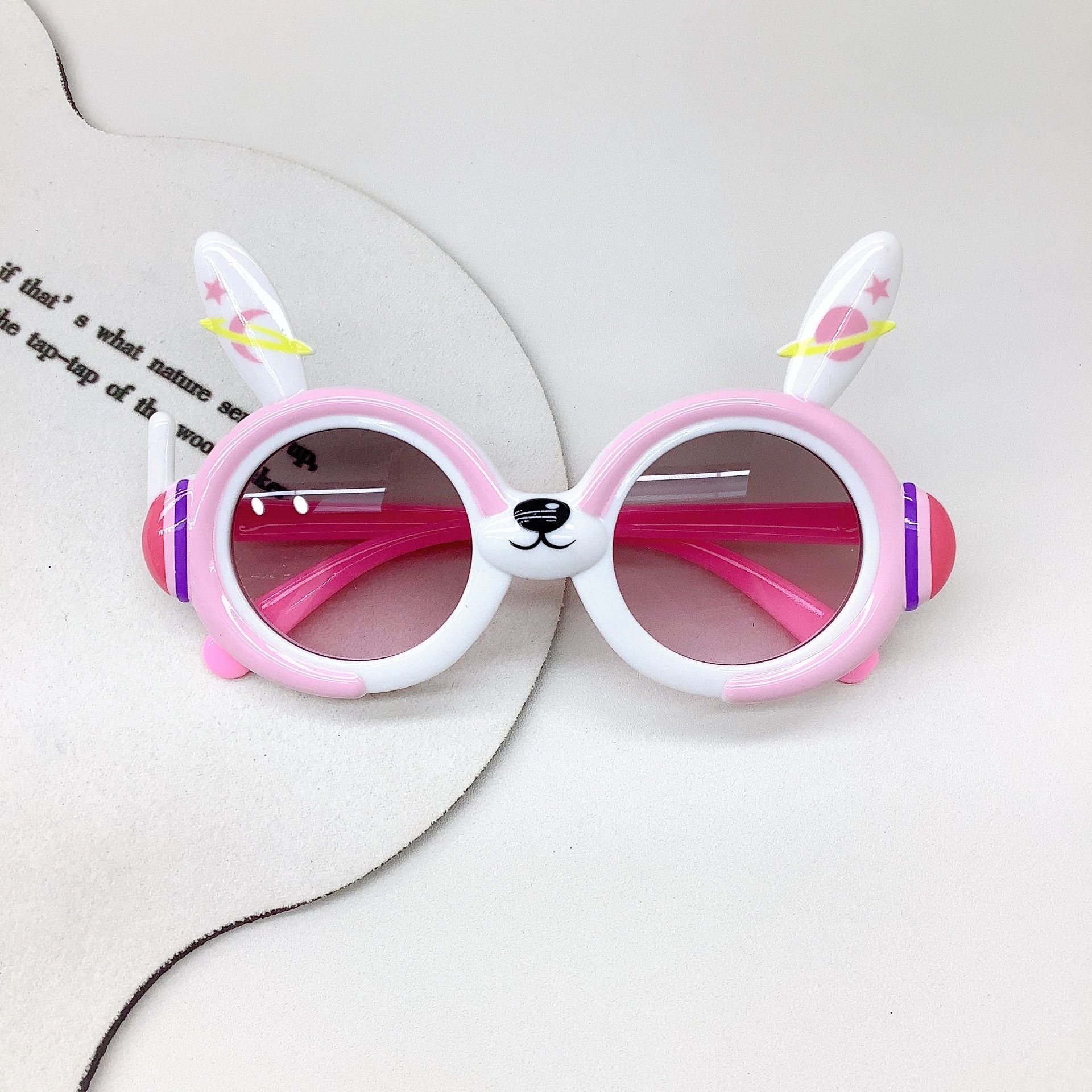 New Kids Sunglasses Super Cute Rabbit Baby Sunglasses Space Rabbit Sun Protection UV Protection Baby Glasses