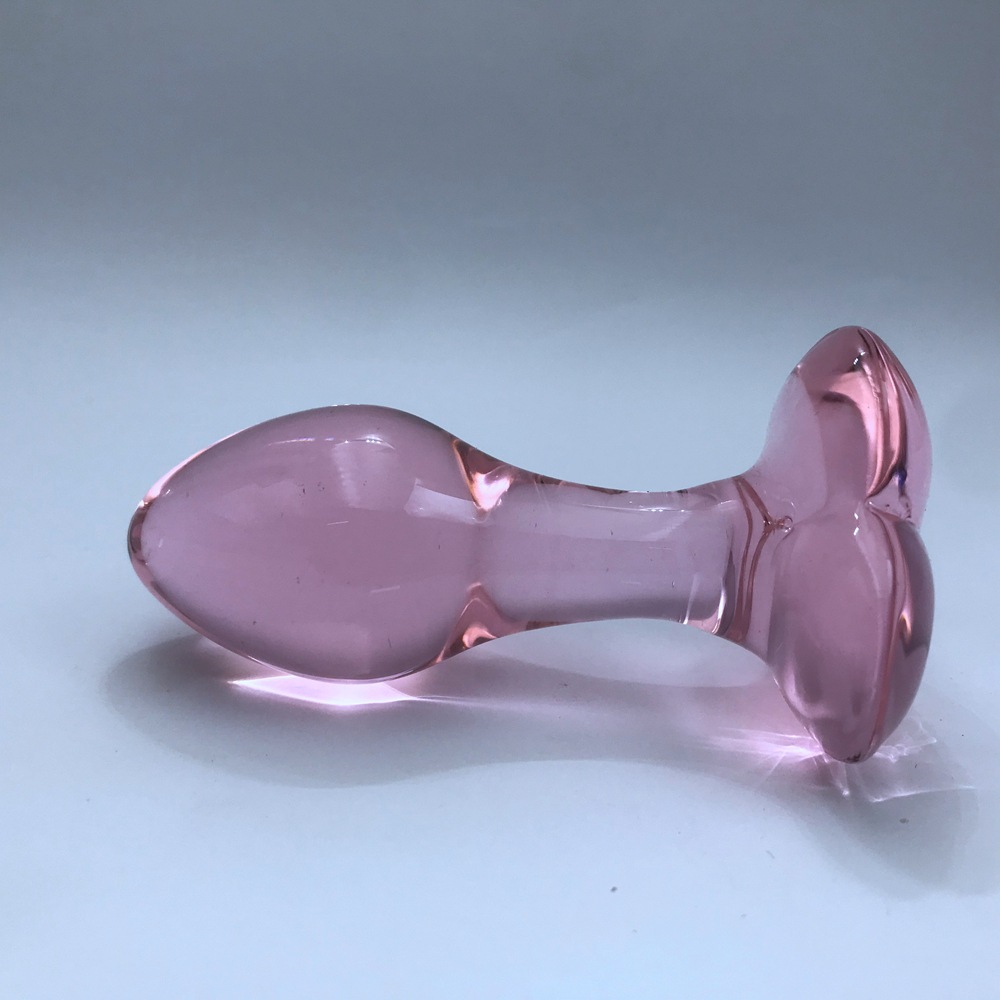 a66 手动水晶阳具女用后庭肛塞自慰器玻璃棒成人情趣性用品