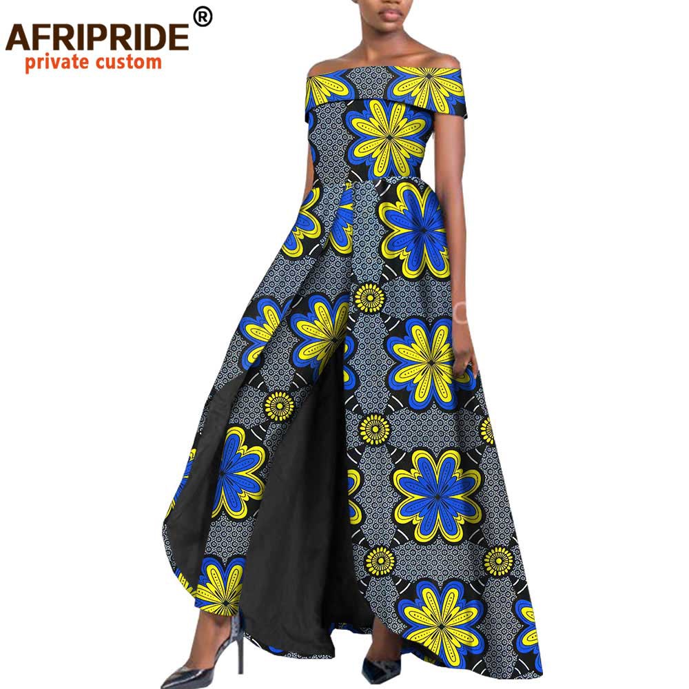 New Arrival Hot Sale African Ethnic Print Batik Cotton plus Size Fashion Dress Afripride 1926005