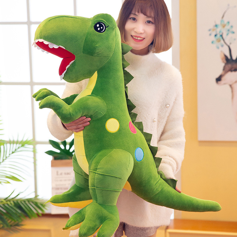 manufacturer internet celebrity same style tyrannosaurus plush toy polka dot dinosaur doll children‘s birthday gifts wholesale