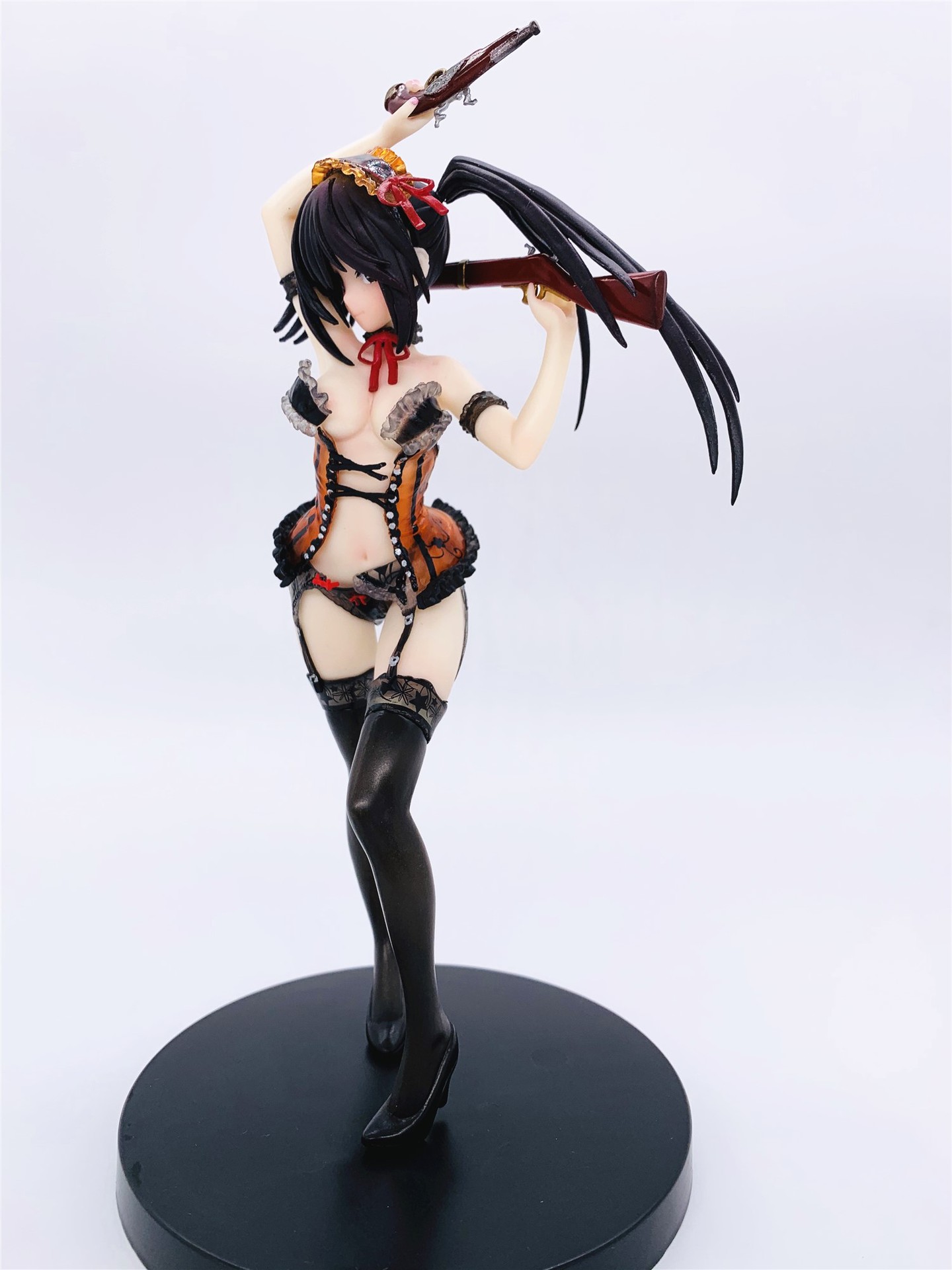 双枪站姿时崎狂三可拆 睡衣版 约会大作战 手办模型机箱摆件