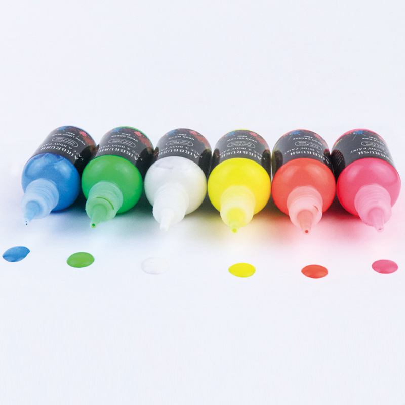 欧普荧光6色液体喷绘人体彩绘颜料舞台戏曲儿童面彩节日彩绘