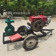 拖拉机带喷灌泵 应急排水泵车 家用灌溉水井抽水泵