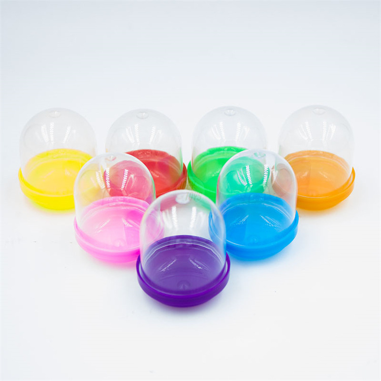 1-Inch Colorful Flat Eggshell Vending Acorn Toy Capsule