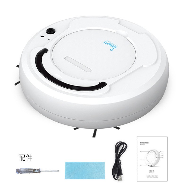 Intelligent Cleaning Robot Vacuum Cleaner Household Charging Three-in-One Sweeping Robot Home Appliance Gift Wholesale