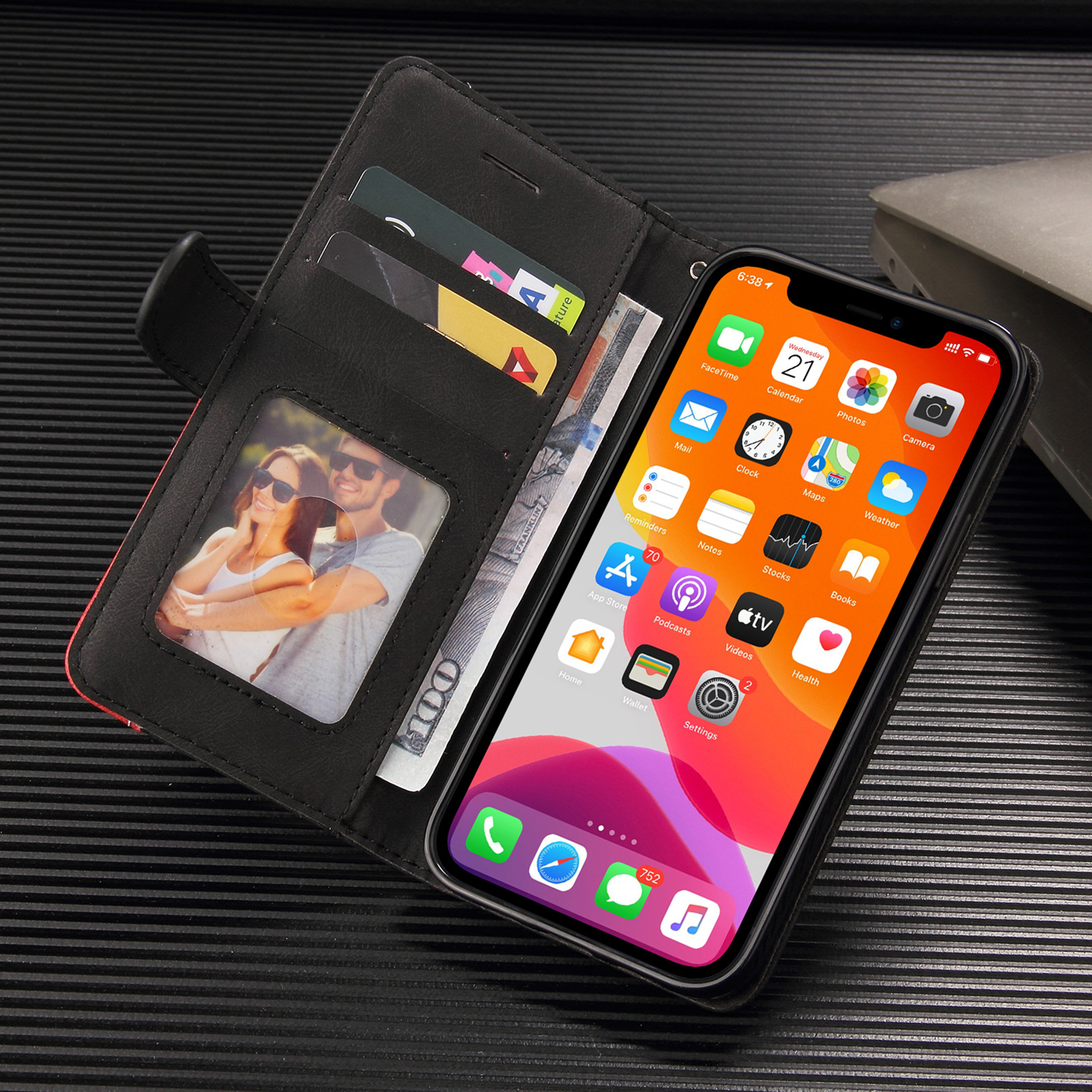 适用lg g9双色拼接手机套moto e7插卡钱包皮套索尼xperia5保护套