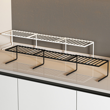 厨房台面置物架可伸缩分层架桌面隔板延长板延伸收纳神器碗盘承义