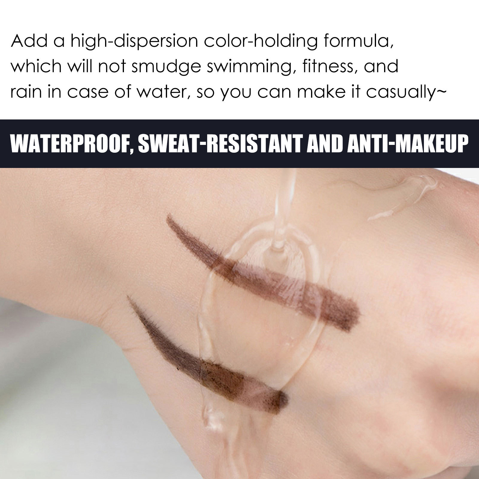 Eelhoe Eyebrow Suit Makeup Natural Long Lasting Waterproof Discoloration Resistant Blooming Lazy Eyebrow Stamp Powder Eyebrow Suit