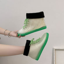 透明雨靴女时尚韩国成人雨鞋学生果冻鞋防水鞋可爱水靴防滑胶鞋套