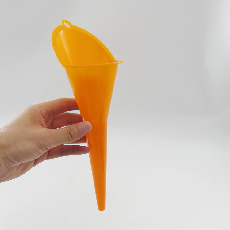 斜口加长嘴漏斗多用机油加长加油漏斗 多功能家用跨境彩色