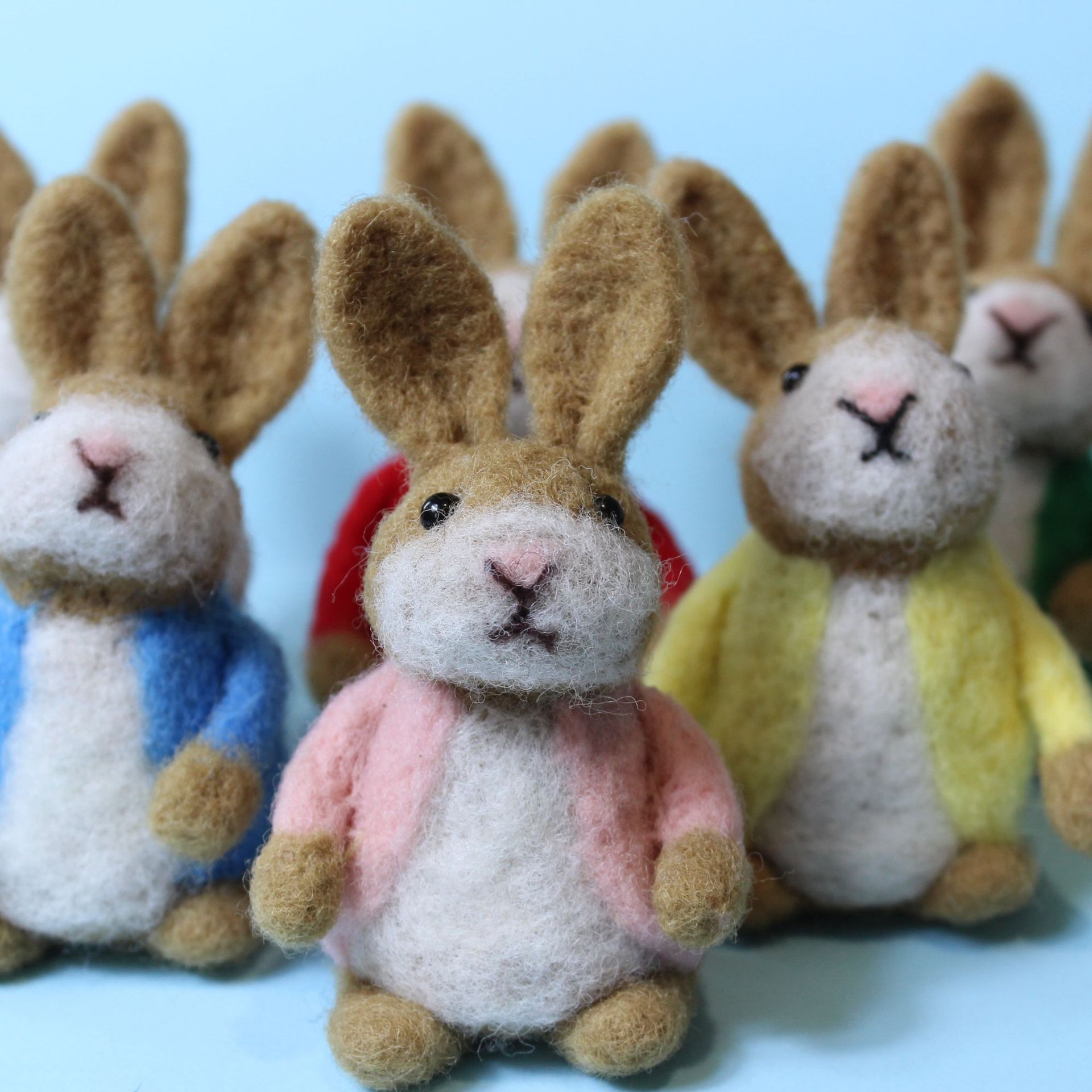 7cm彼得兔羊毛毡成品多色小兔子适合各类饰品配件