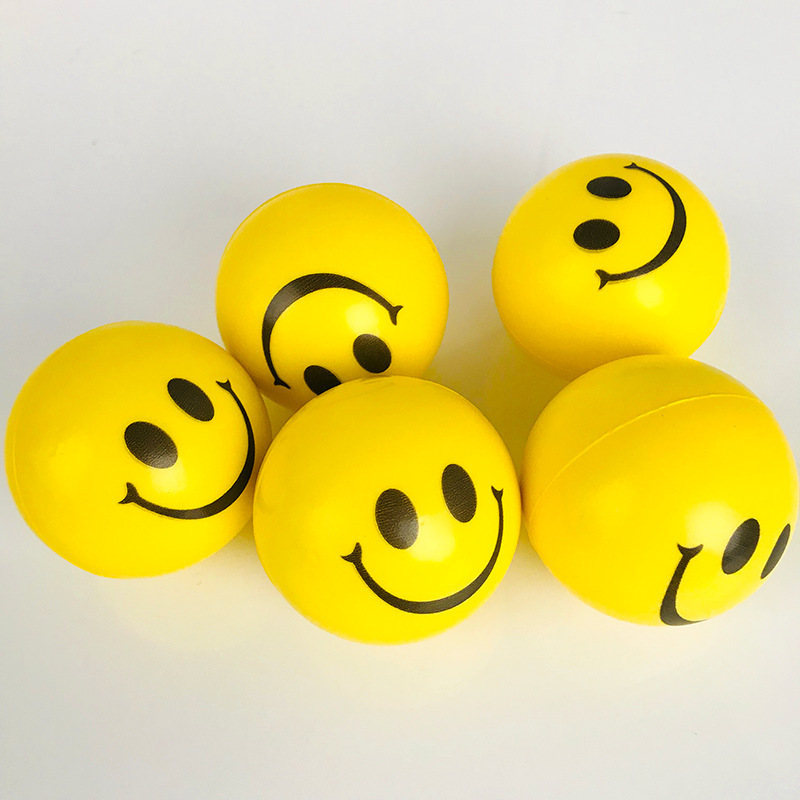 Pu Ball Fun Expression Decompression Vent Ball Smiling Face Stress Relief Ball Grip Strength Ball Blood Donation Love Ball Factory Direct Sales