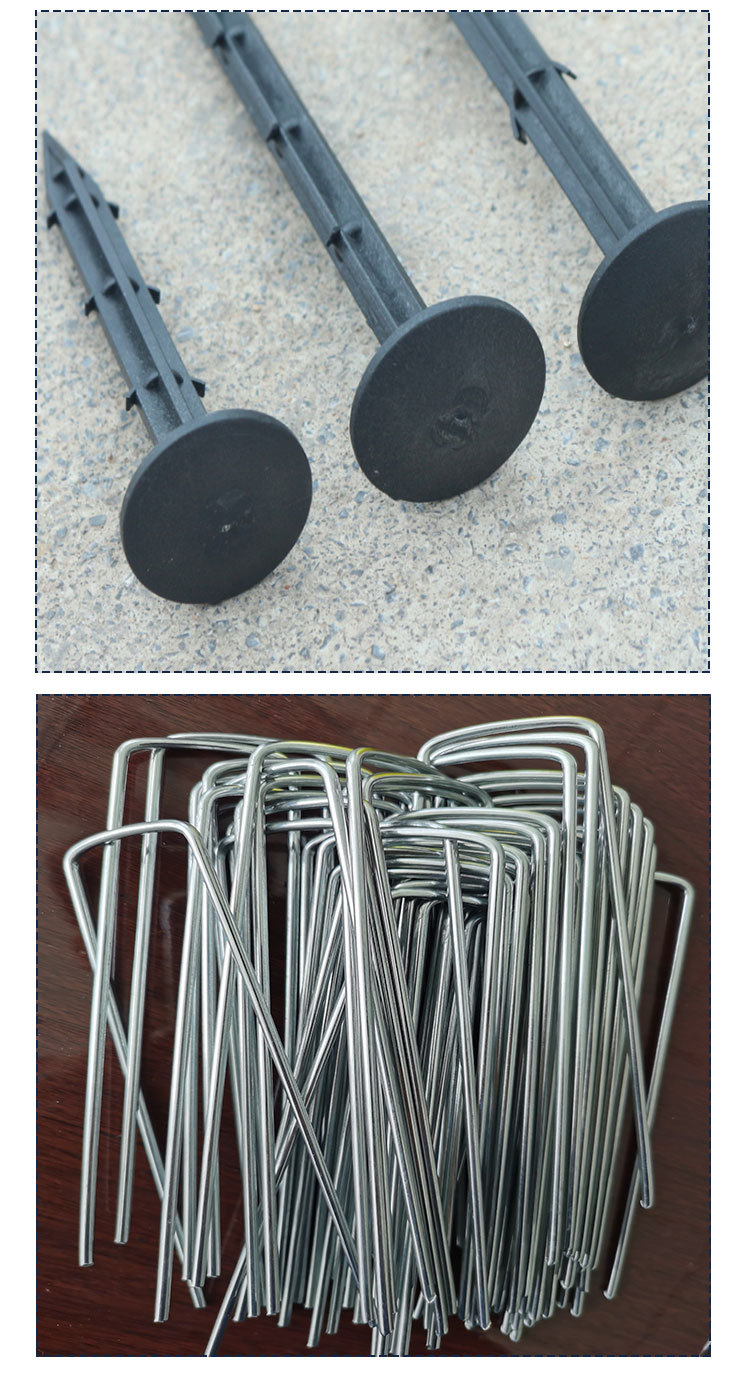 园艺地钉固定钉塑料地布钉厂家批发倒刺塑料地钉防草布地钉塑料钉