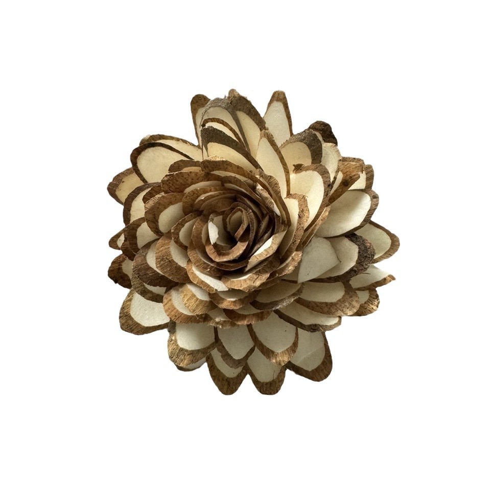 通草球带皮木质花朵鹦鹉啃咬玩具通草球配件批发进口货源磨牙