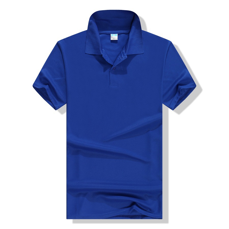 Polo Shirt Customized Advertising T-shirt Solid Color Polo Collar Short-Sleeved T-shirt Corporate Activity Group Work Clothes Printed Logo