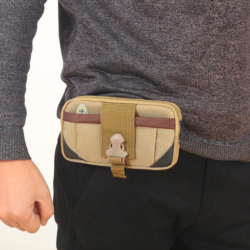 Mobile Phone Bag Men's Belt Bag Construction Site Multi-Functional Wear Belt Cell Phone Case Horizontal and Vertical Middle-Aged and Elderly Coin Purse Wholesale