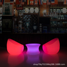 led吧台桌椅创意发光户外清吧夜店KTV简约卡座组合发光家具酒吧椅
