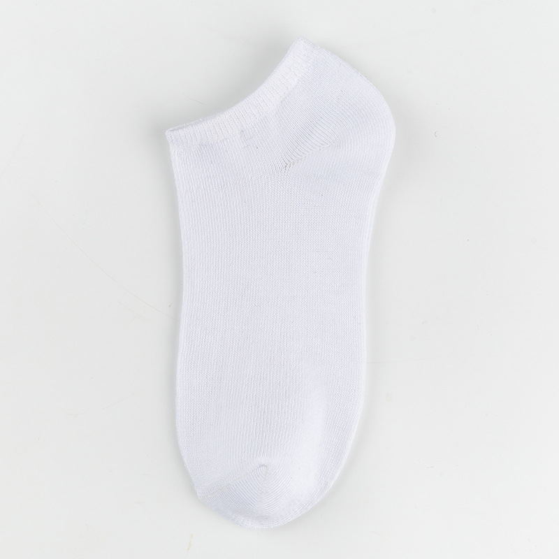 Socks Men's Pure Color Low-Cut Liners Socks Casual All-Match Socks Sweat Absorbing Short Socks Summer Thin Low-Top Low Cut Invisible Boat Socks