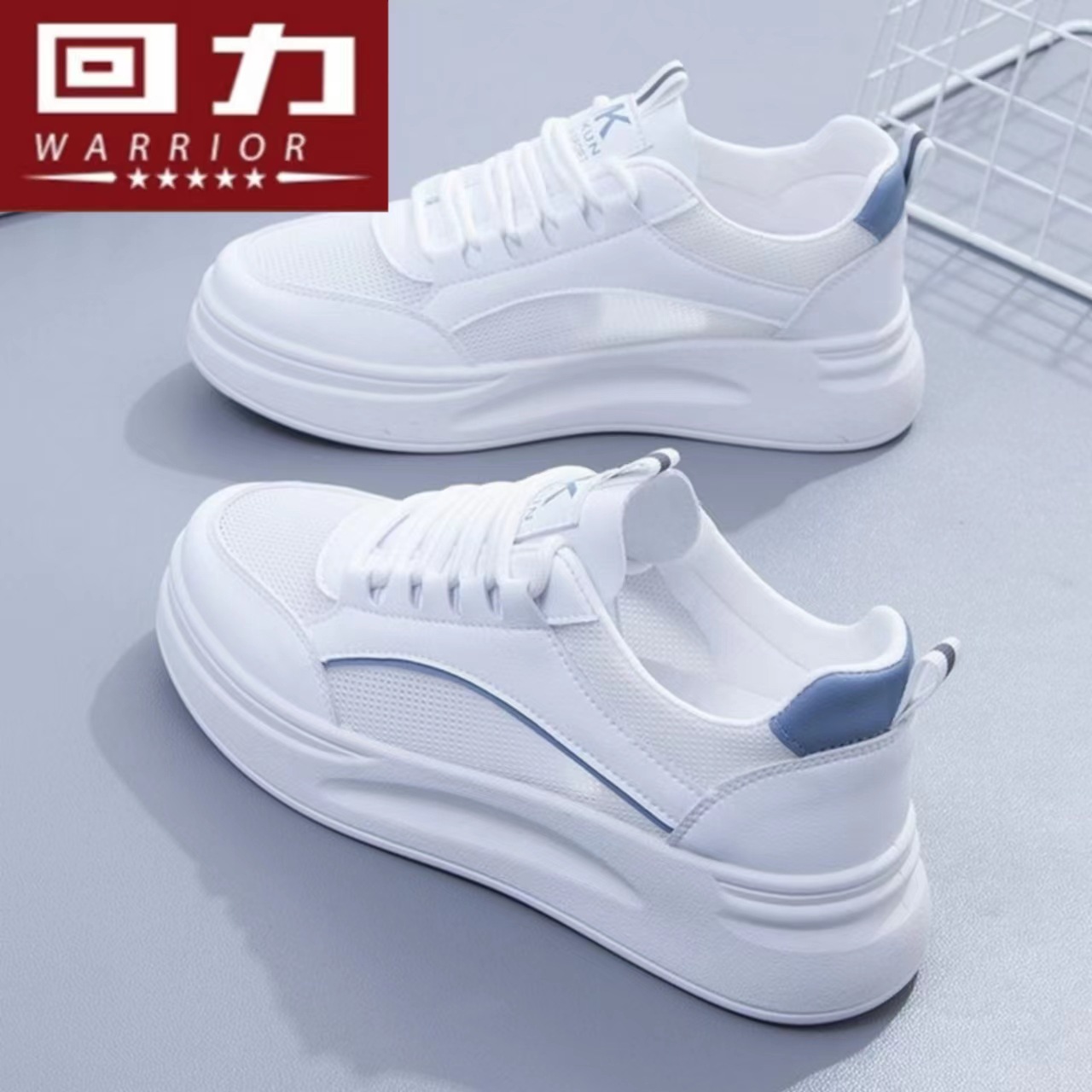 回力2022夏季新款网面透气小白鞋女鞋休闲百搭薄款板鞋运动网鞋