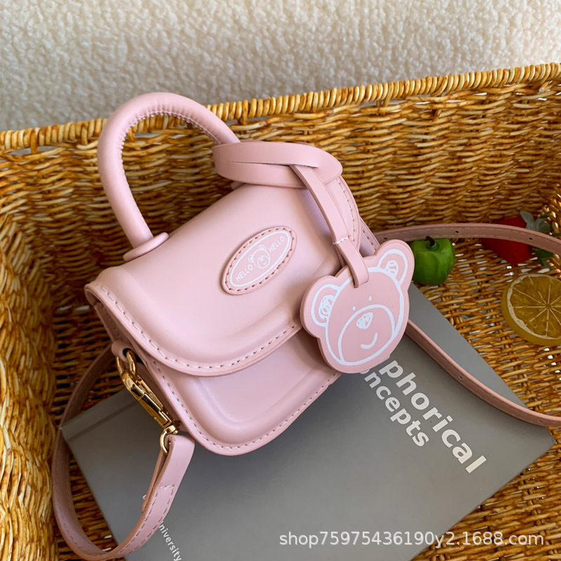 Korean Style Mini Shoulder Bag for Women 2023 New Fashion Simple Retro Portable Messenger Bag Small Square Bag
