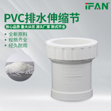 PVC螺纹伸缩节套筒 快速抢修节塑料管排水管活接配件排污管接头