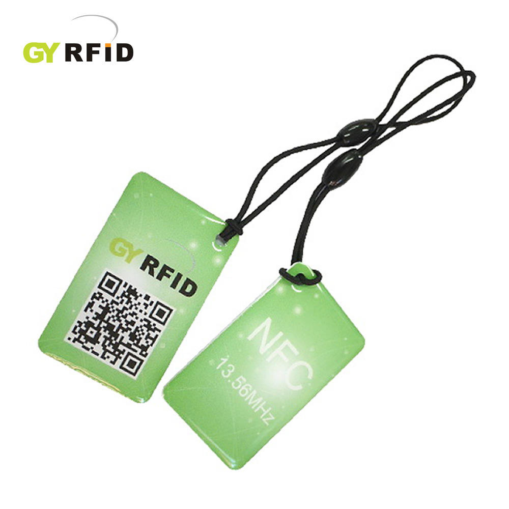 nfc手机读取芯片卡 ic水晶滴胶卡电子标签rfid门禁卡钥匙扣卡