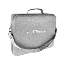 PS5Slim新款主机多功能斜跨硬包PS5Slim游戏机拉链EVA收纳包