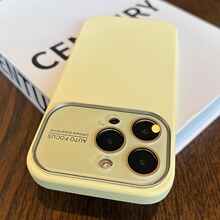 适用iPhone15大视窗手机壳液态硅胶苹果14ProMax全包镜头膜保护套