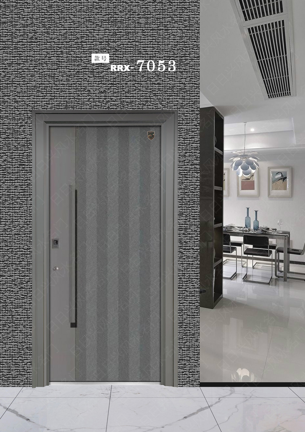 精雕门rrx- 7053, 别墅庭院大门厂家直营, 防盗门, 别墅入户门