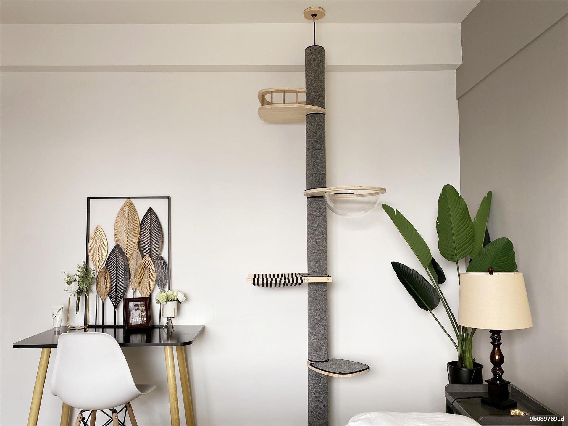 dir实木猫通天柱猫咪顶天立地爬架猫窝猫树一体玩具宠物猫用品