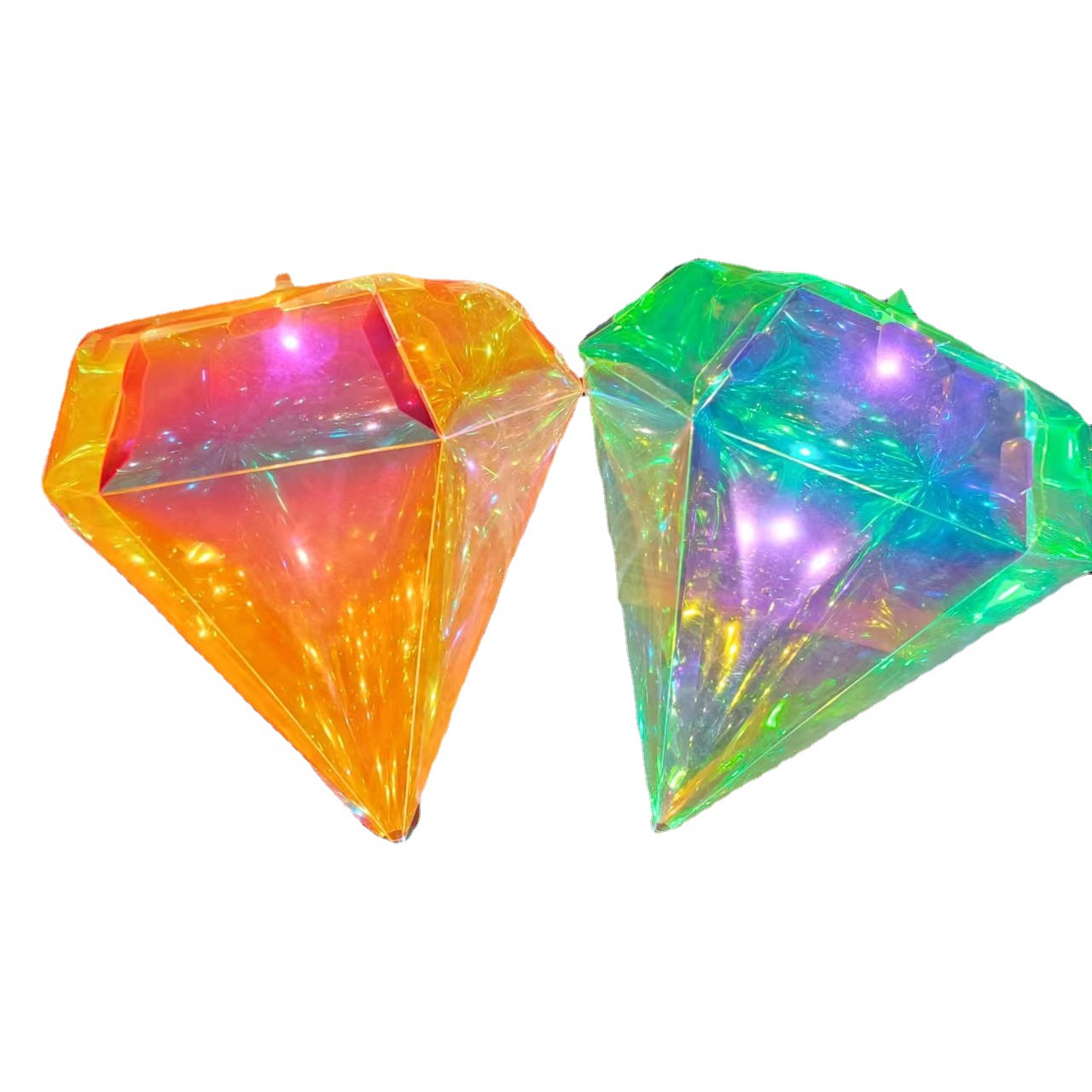 Laser Colorful Diamond Golden Film Children Diy Handmade Portable Festive Lantern Night Market Stall Hot Selling Products