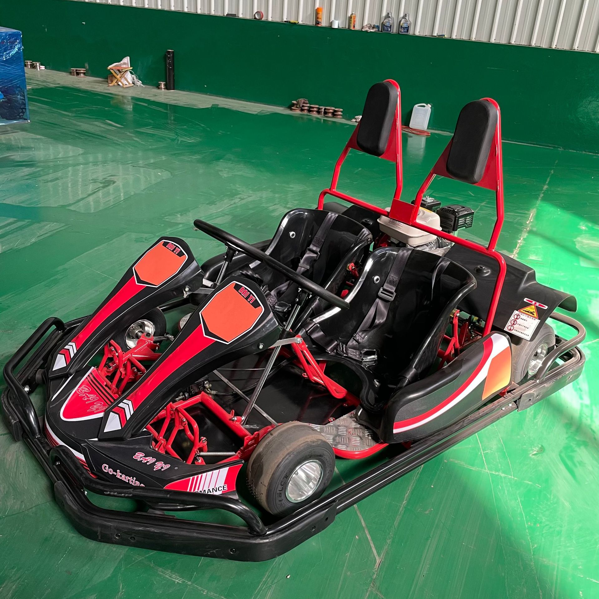 折扣销售室外汽油卡丁车 场地竞技双人卡丁车-阿里巴巴