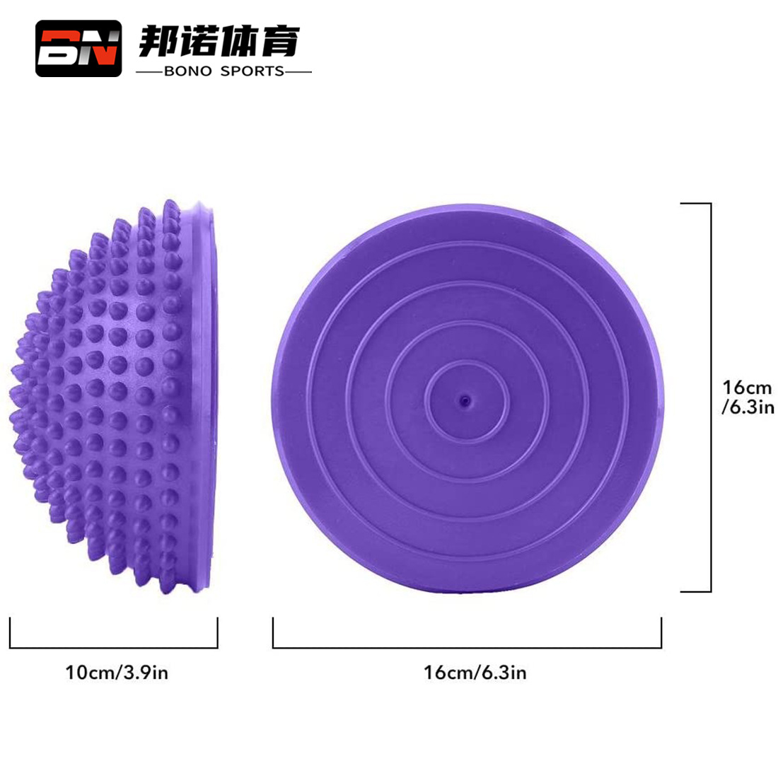 Yoga Fitness PVC Massage Ball Yoga Ball Fitness Ball Yoga Hemisphere Durian Ball Sole Bump Massage Ball