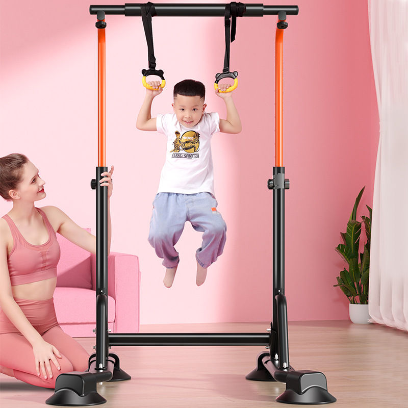 单杠家用室内儿童引体向上器吊杆家庭小孩吊环落地双杠架健身器材