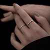 925 Sterling Silver wave Ring Cold Forefinger Ring 2021 A small minority design fashion personality Simplicity