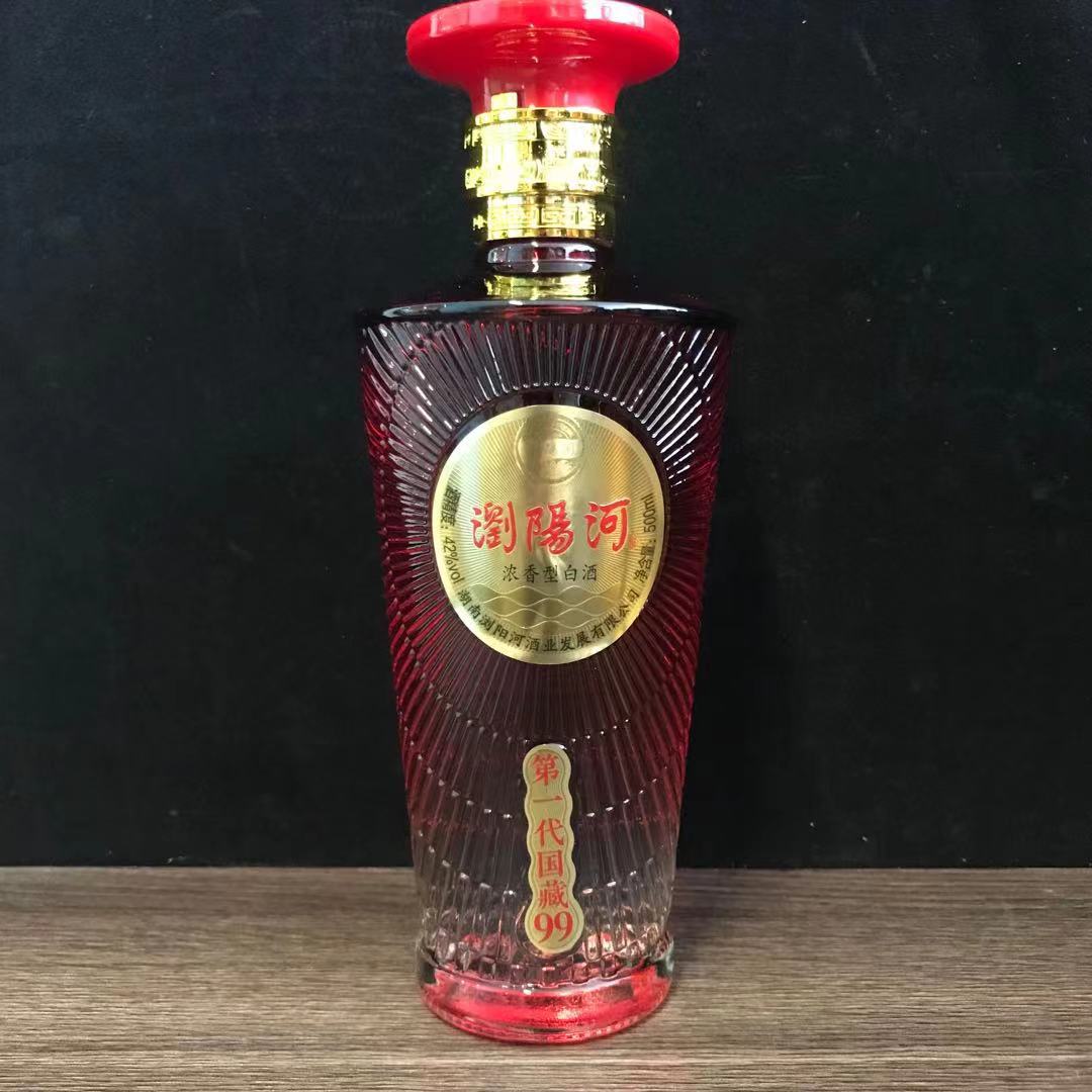 浏阳河酒第一代国藏99浓香型42度浏阳河低价白酒整箱批发