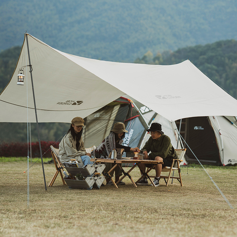 牧高笛天幕帐篷速开户外便携式俊庭大遮阳防晒凉棚露营沙滩篷装备