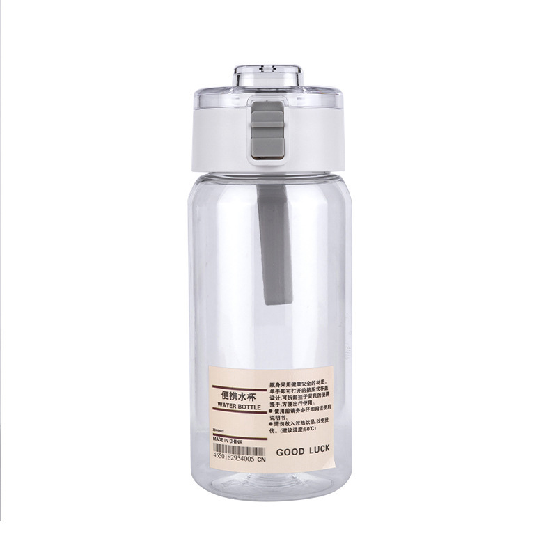 Water Cup MUJI Flat for New Plastic Cup Summer Men and Women Student Minimalist Portable Good-looking Large-Capacity Water Cup