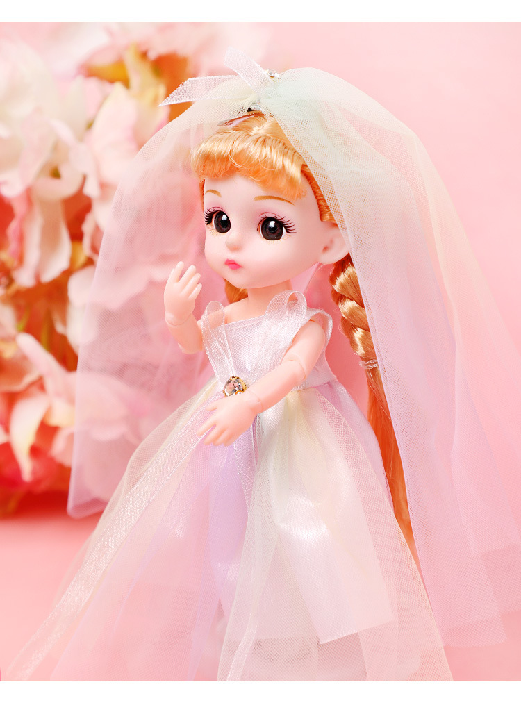 婚纱童心芭比洋娃娃套装大礼盒女孩玩具 幼儿园批发送礼物17厘米