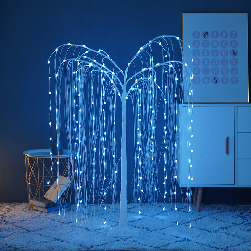 Tree Light Led Thanksgiving Event Layout Willow Home Decorative Lamp Christmas Party Scene Remote Control Luminous Tree