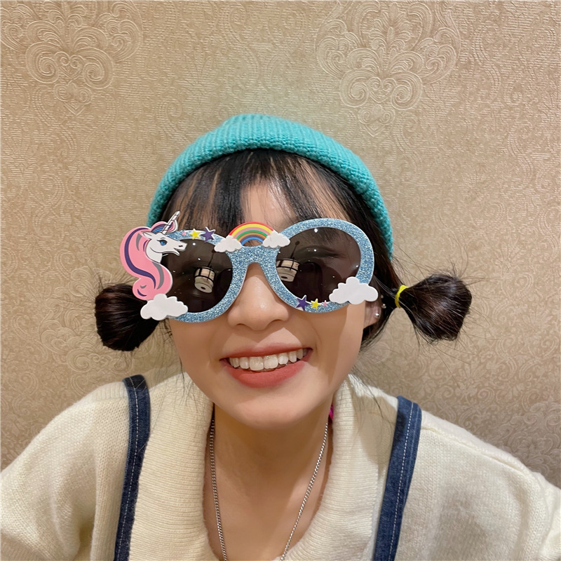 派对墨镜拍照搞怪装饰可爱太阳镜网红自拍搞笑沙雕情侣婚礼道具女