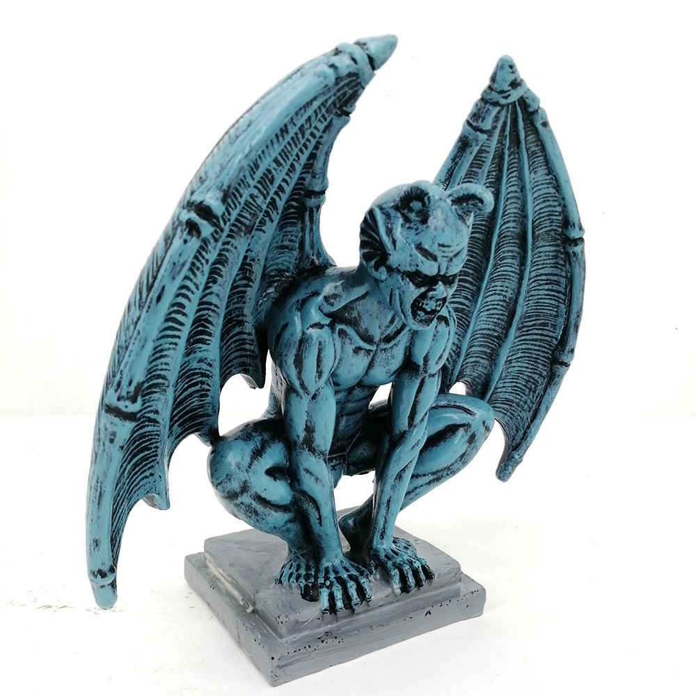 亚马逊热销恶魔天使摆件天使纪念与救赎雕像家居装饰品树脂工艺品