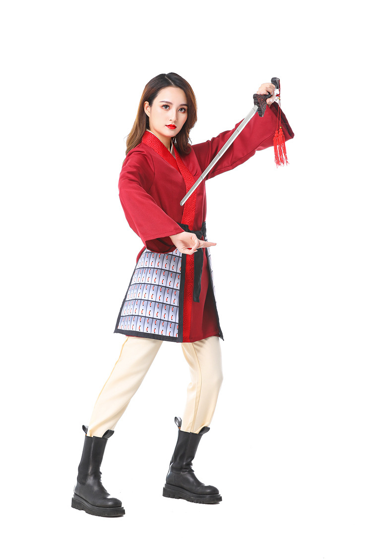 花木兰刘亦菲真人版电影花木兰成人女汉服儿童cosplay服装演出服