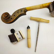 小提琴制作维修工具 铰刀 琴轴剥皮卷轴刀 轴孔倒角锉 清理毛刺