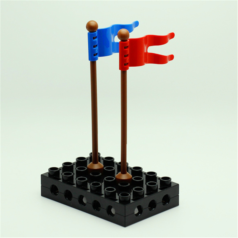 兼容乐高大颗粒小旗子旗帜儿童益智力拼插装玩具模型散件零件配件