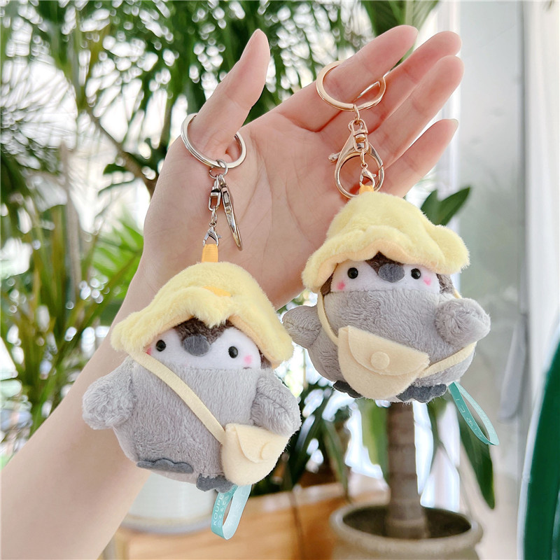 travel penguin plush doll cute little penguin pendant with hat xiaohongshu same style ornaments doll keychain